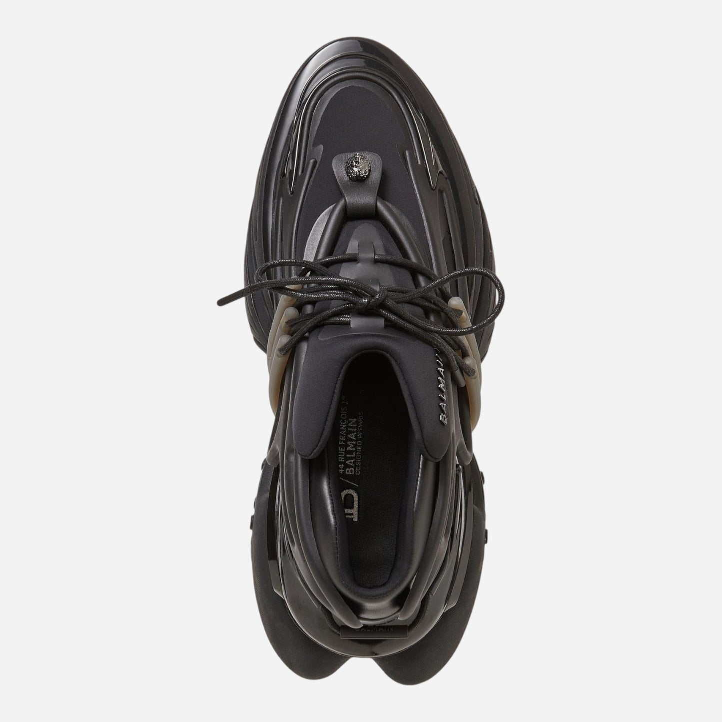 BALMAIN ‘Leather Unicorn Low-top’ - Black