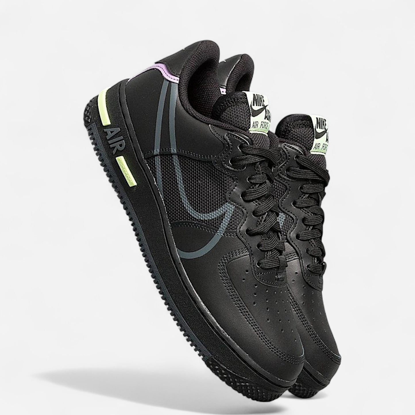 Nike ‘Air Force 1 Low 07’ - “Black Anthracite-Violet Star-Barely Volt”