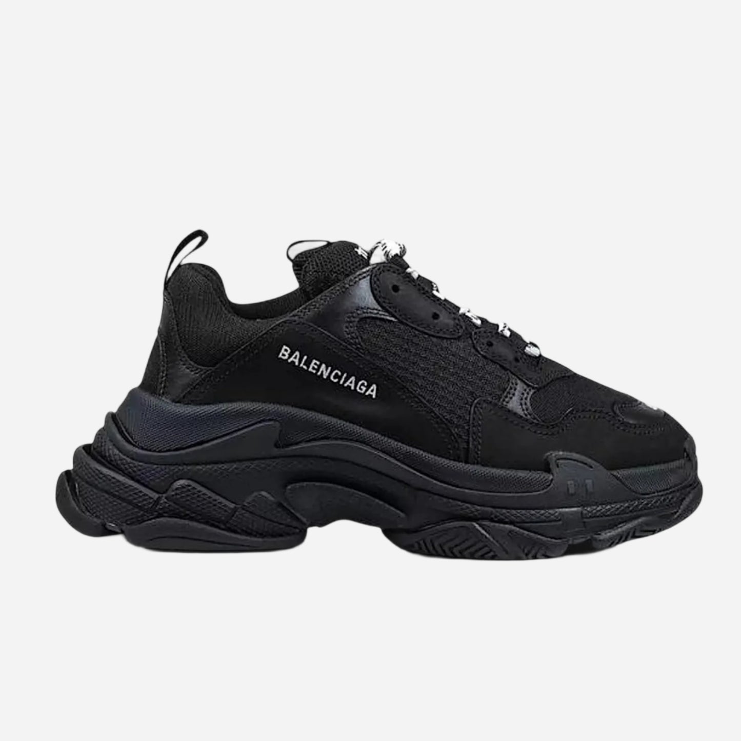 BALENCIAGA ‘Triple S Double Foam And Mesh’ - All Black