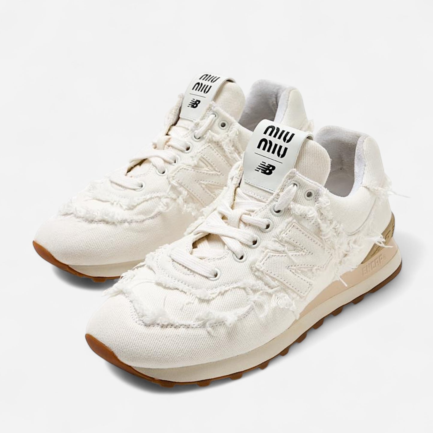 New Balance x Miu Miu ‘574 Sneakers’ - White Dinem