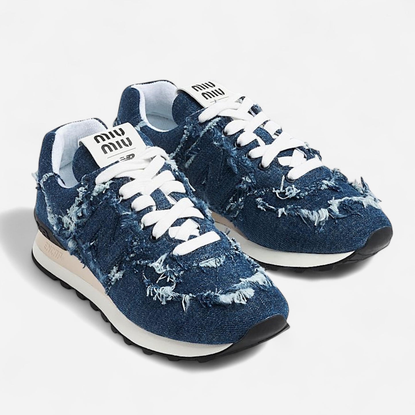 New Balance x Miu Miu ‘574 Sneakers’ - Blue Denim