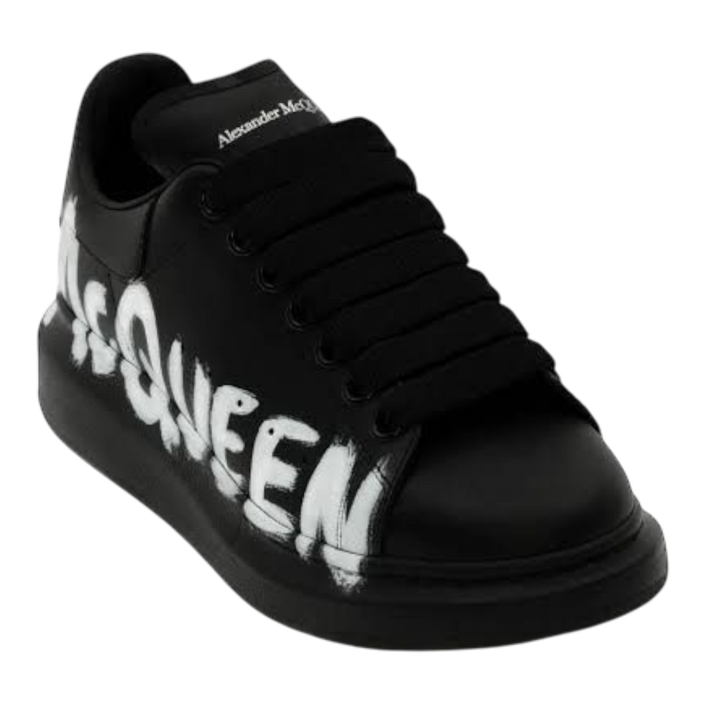 ALEXANDER MCQUEEN 'Oversized sneaker' - black with white logo
