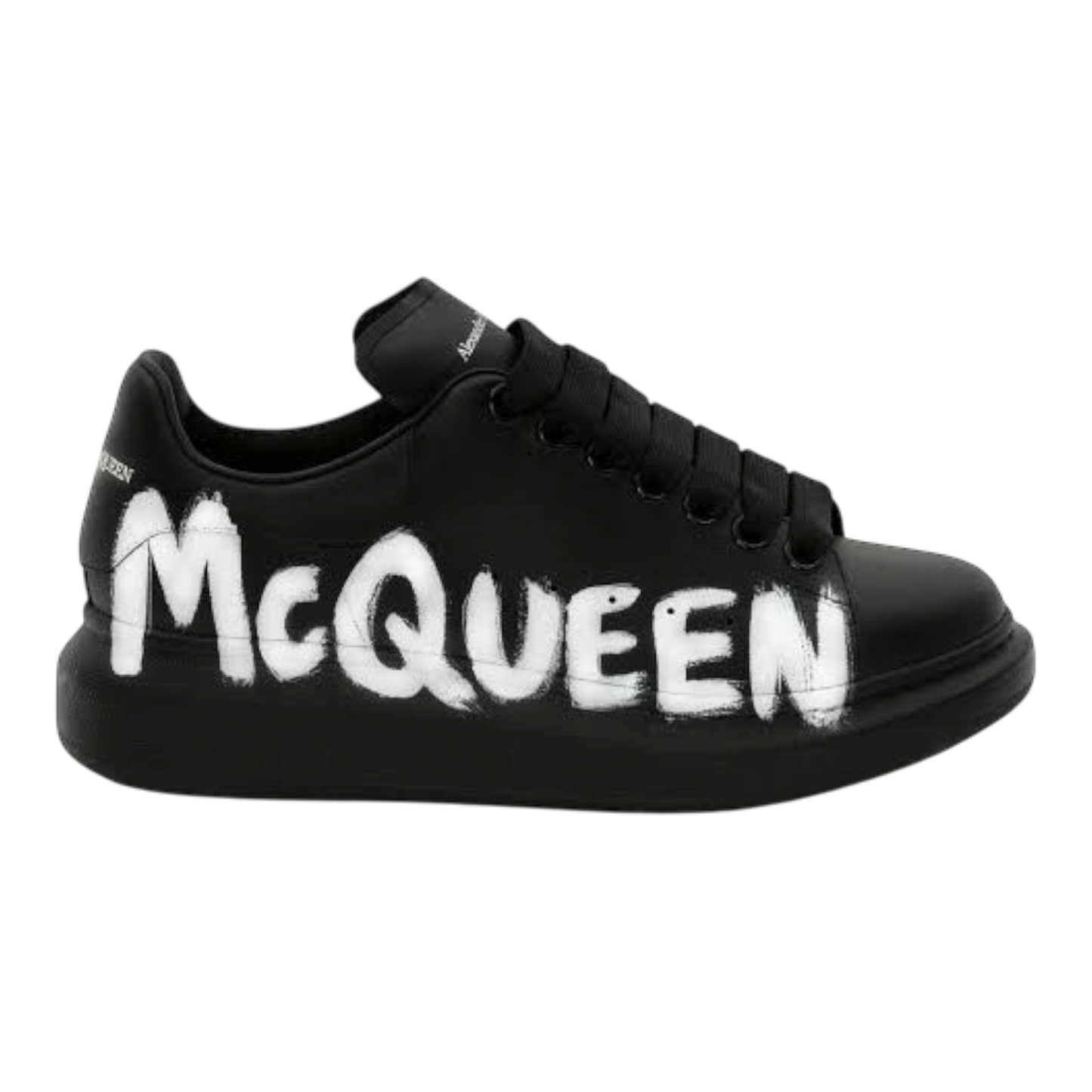 ALEXANDER MCQUEEN 'Oversized sneaker' - black with white logo