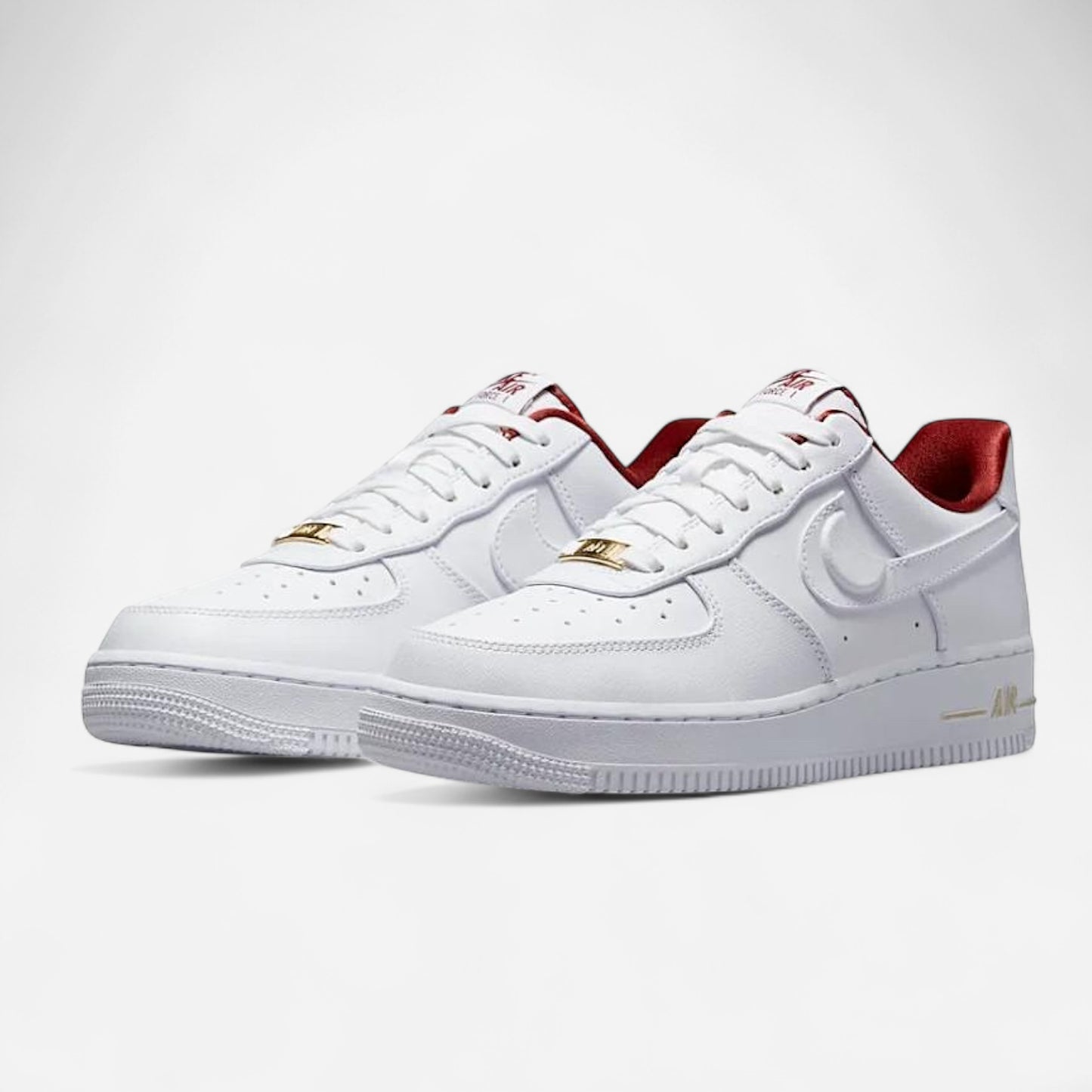 Nike ‘Air Force 1 Low’ - White Team Red with hanging tag
