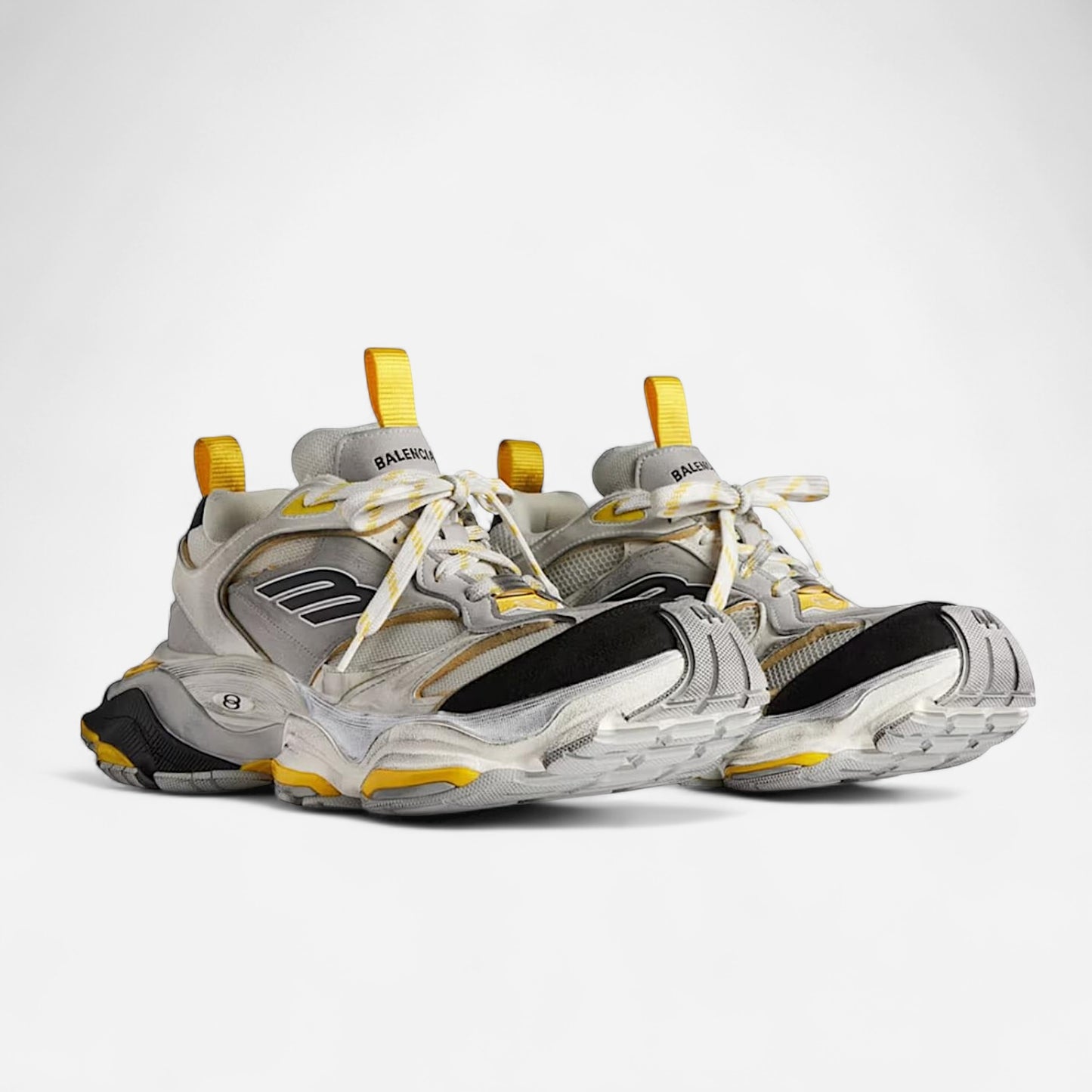 BALENCIAGA ‘Cargo Sneakers’ - Gray & Yellow