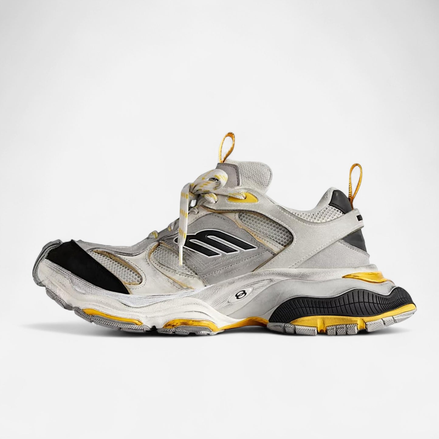 BALENCIAGA ‘Cargo Sneakers’ - Gray & Yellow