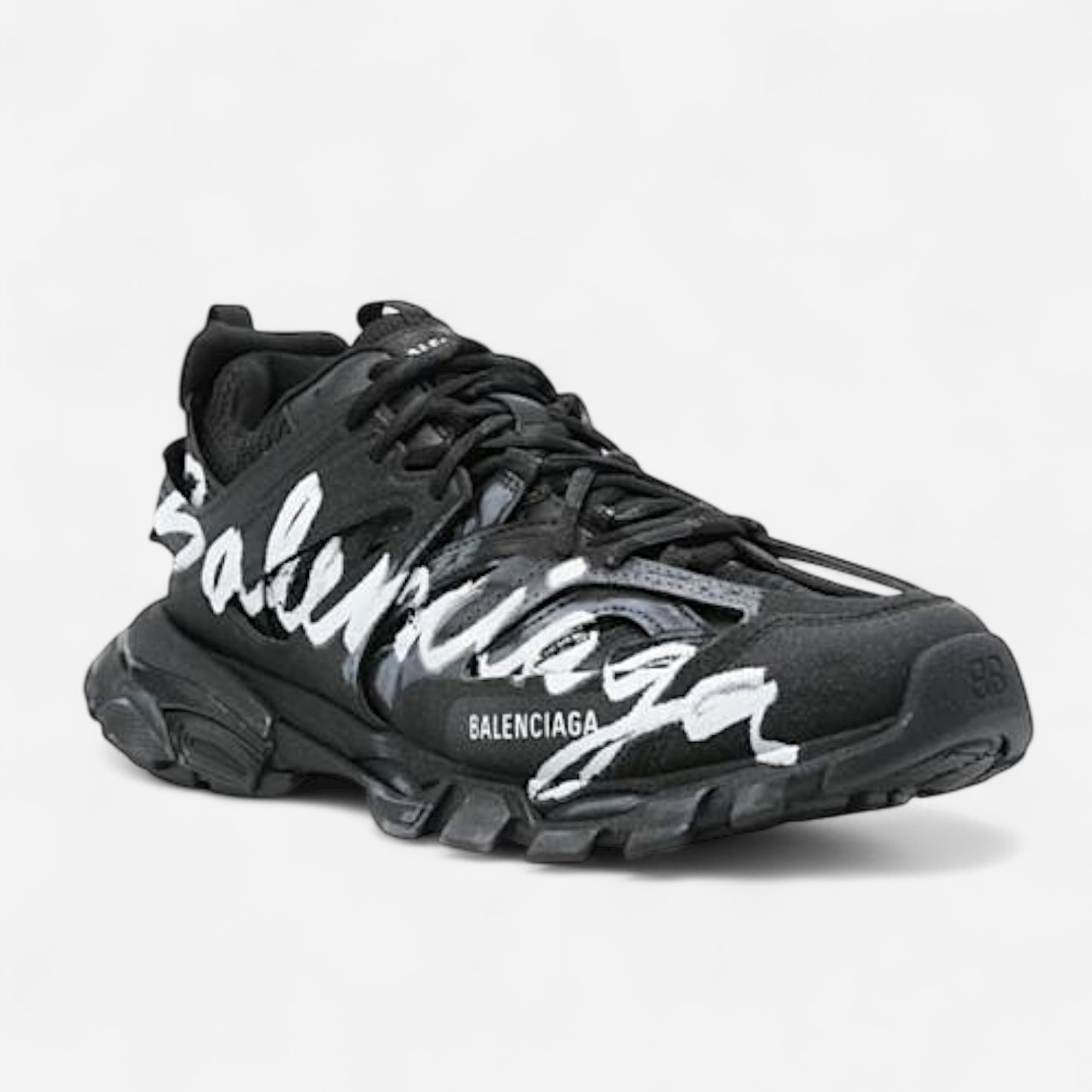 BALENCIAGA ‘Track Signature Sneakers’ - Black