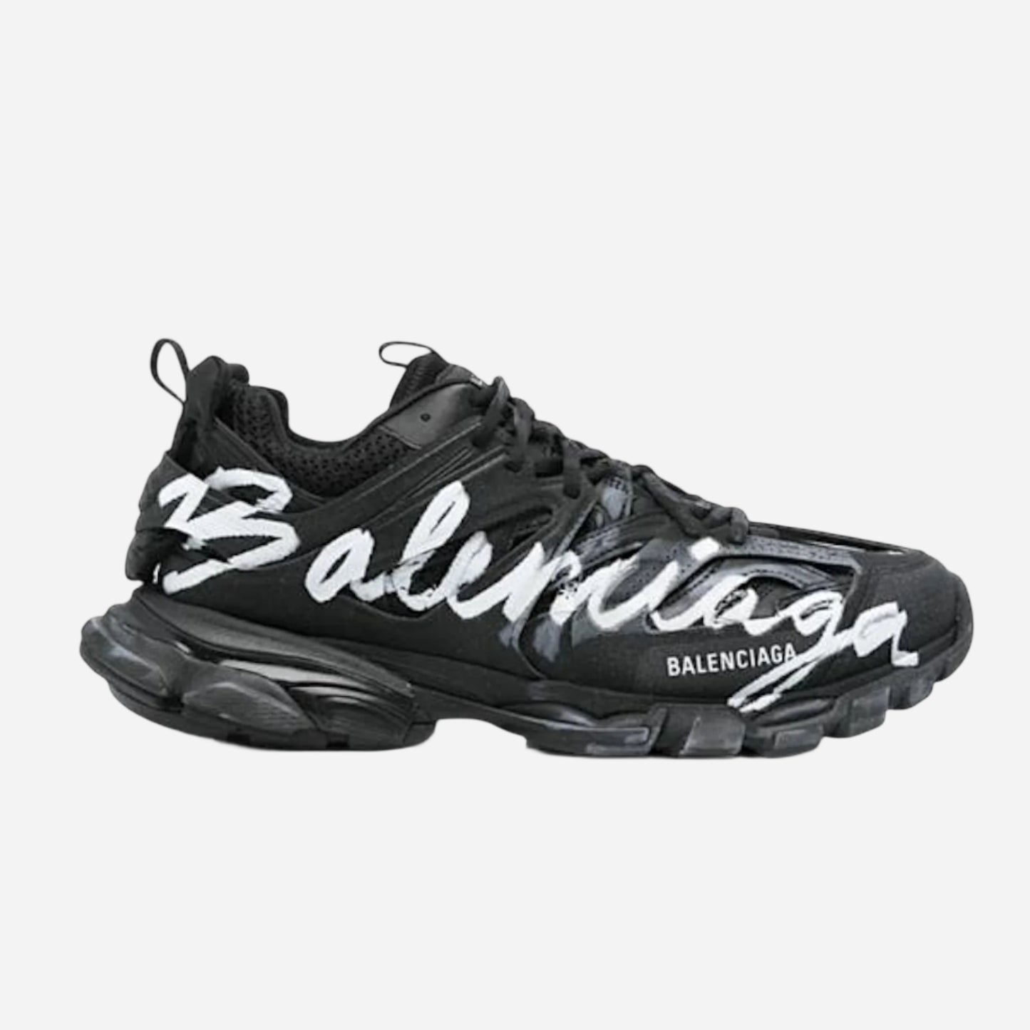 BALENCIAGA ‘Track Signature Sneakers’ - Black
