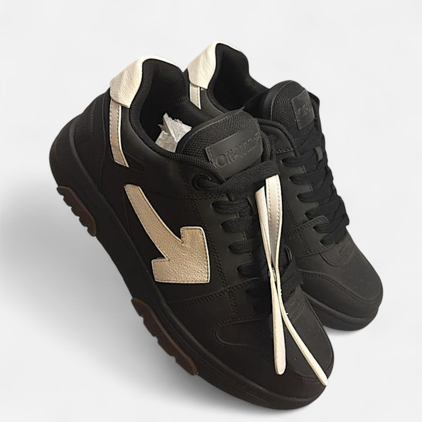 Off-White ™  ‘Out of office’ sneaker - All black with white tag