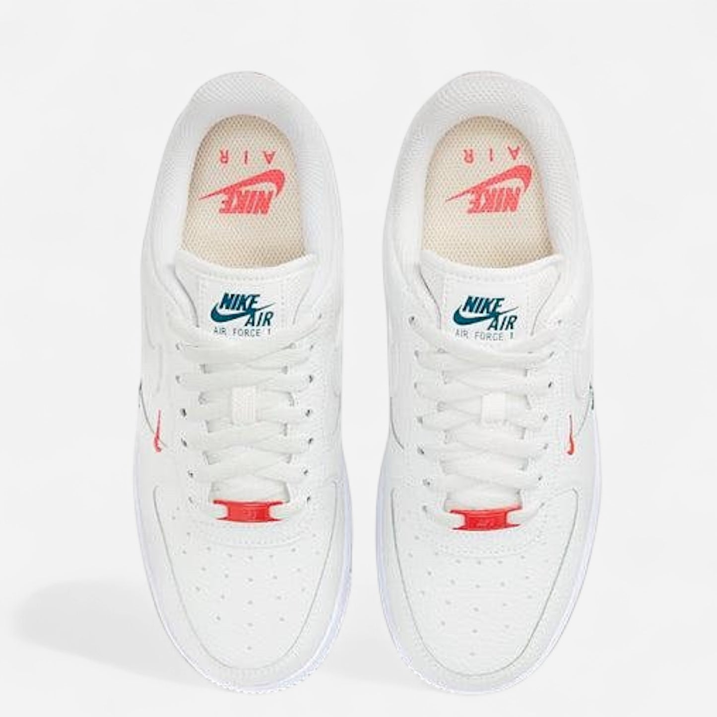 Nike ‘Air Force 1 Low 07’ - Summit White Solar Red