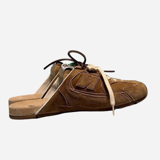 New Balance X Miu Miu ‘530 SL faded suede mules’ - Brown